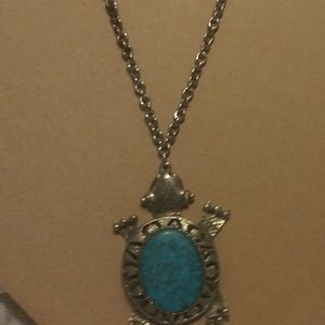 Turquoise turtle neckless